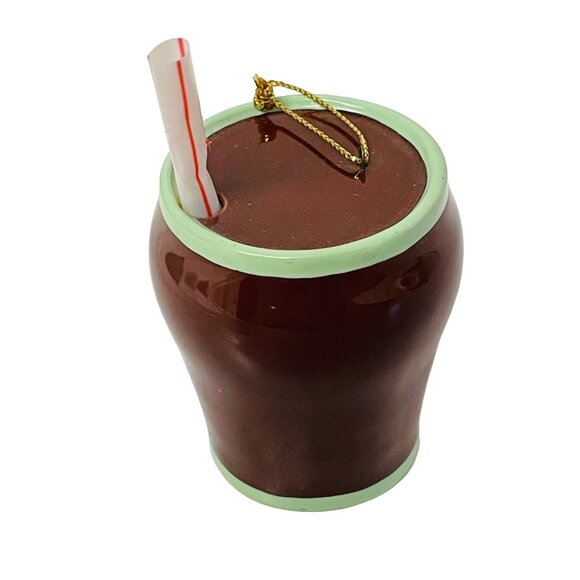 1996 Coca-Cola Soda Can Ornament With Straw - Picture 3 of 5